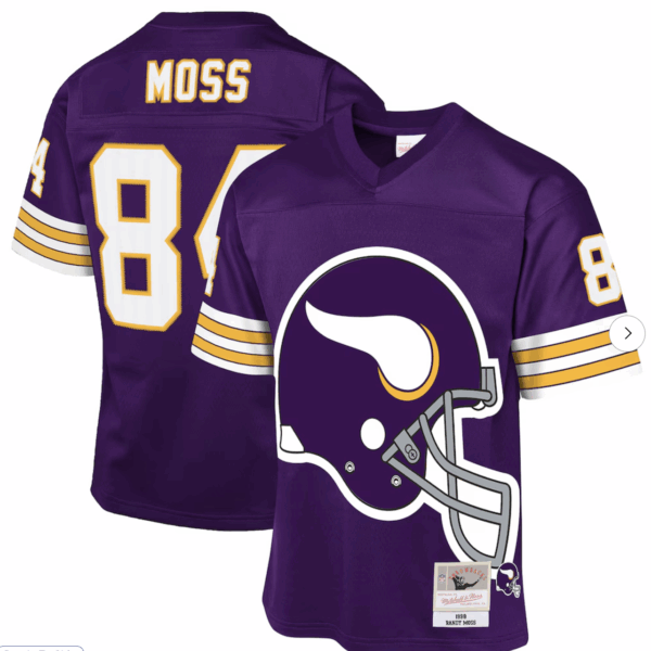 Randy Moss Minnesota Vikings Mitchell & Ness Youth 1998 Throwback Fashion Jersey - Purple