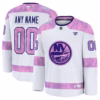 Boston Bruins Fanatics 2024 Hockey Fights Cancer Custom Practice Jersey - White