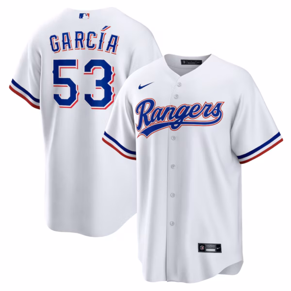 Adolis Garc√≠a Texas Rangers Nike 2023 World Series  Player Jersey ‚Äì White