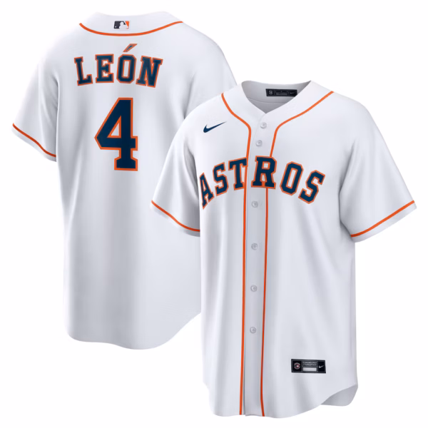 Pedro León Houston Astros Nike Home  Jersey - White