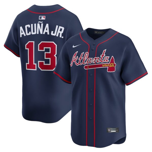 Ronald Acuña Jr. Atlanta Braves Nike Alternate Limited Jersey - Navy