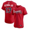Ronald Acuña Jr. Atlanta Braves Nike Alternate 2 Elite Jersey - Red