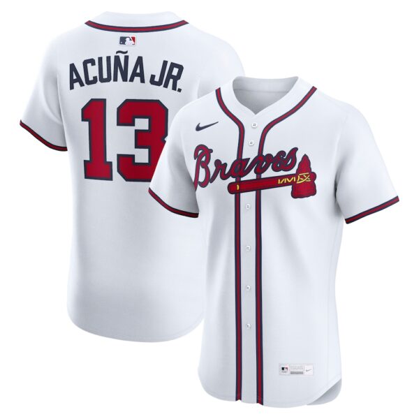 Ronald Acuña Jr. Atlanta Braves Nike Home Elite Jersey - White