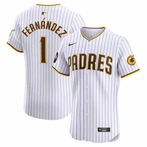 Tony Fernández San Diego Padres Nike Home Elite Sponsor Patch Player Jersey - White