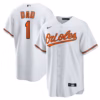Baltimore Orioles Nike #1 Dad Home  Jersey - White