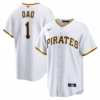 Pittsburgh Pirates Nike #1 Dad Home  Jersey - White