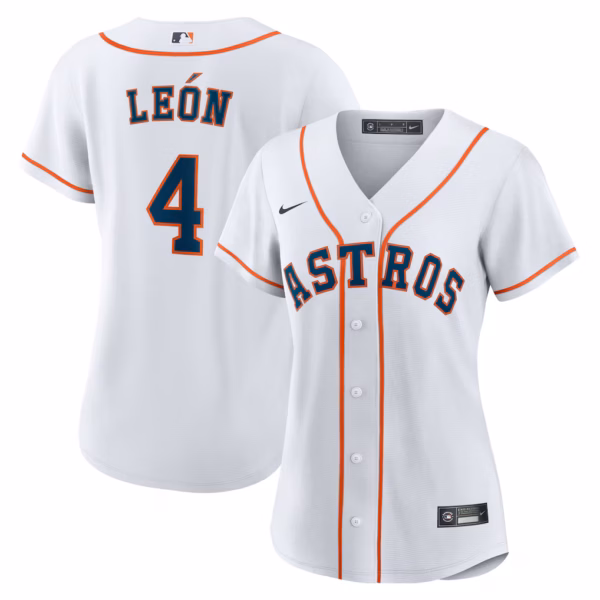 Pedro León Houston Astros Nike Women's Home  Jersey - White