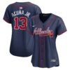Ronald Acuña Jr. Atlanta Braves Nike Women's Alternate  Player Jersey - Navy
