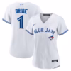 Toronto Blue Jays Nike Women's #1 Bride Home  Jersey - White