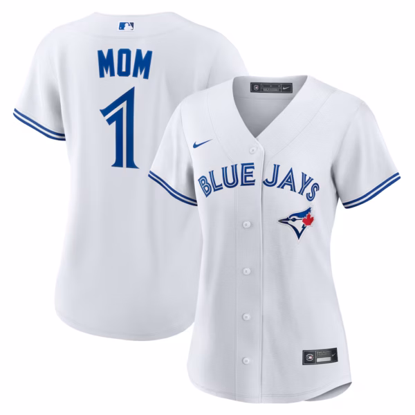 Toronto Blue Jays Nike Women's #1 Mom Home  Jersey - White