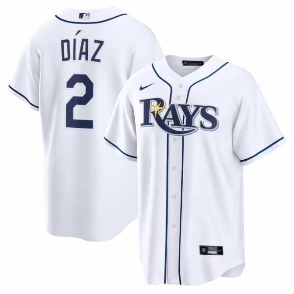 Yandy Díaz Tampa Bay Rays Nike  Youth Home  Jersey - White